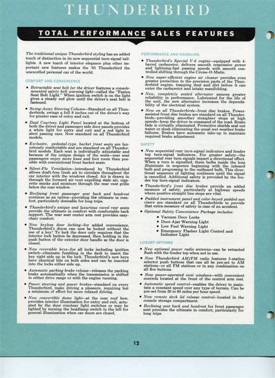 1965 Ford Salesmans Fact Book Page 10